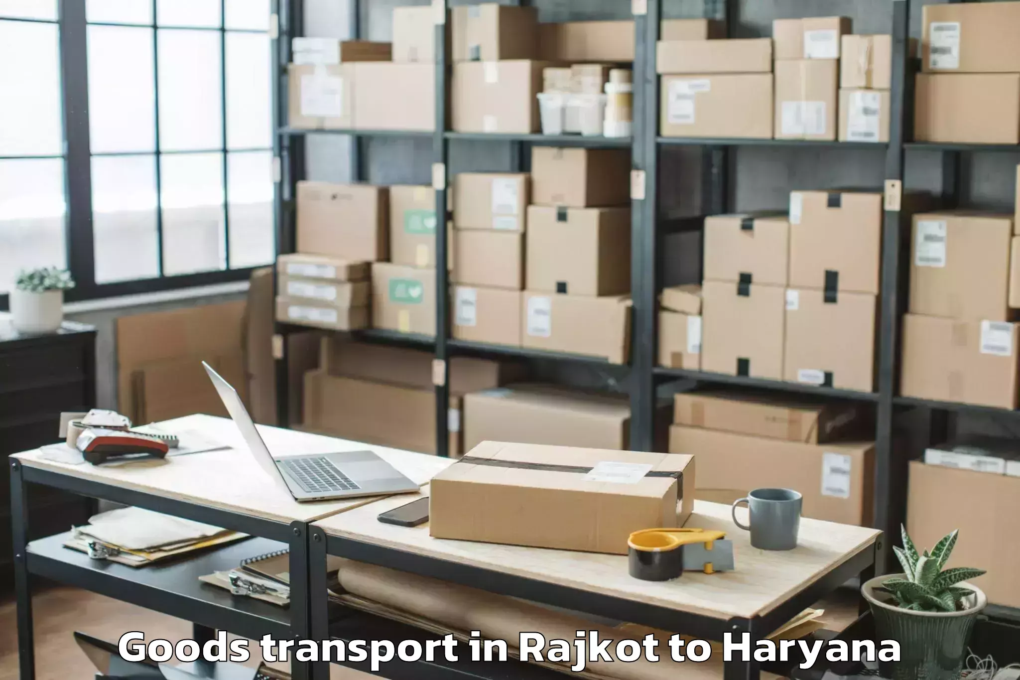 Rajkot to Abhilashi University Gurgaon Goods Transport Booking